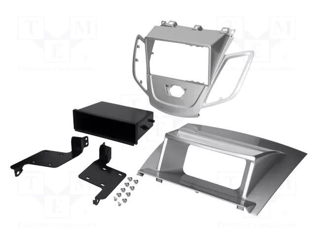 Radio frame; Ford; 2 DIN; silver ACV RAM-40.277.4