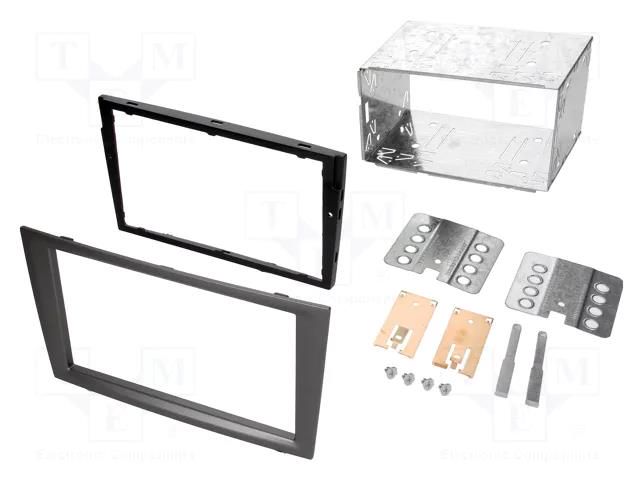 Radio frame; Opel; 2 DIN; charcoal-metallic ACV RAM-40.100.012.2