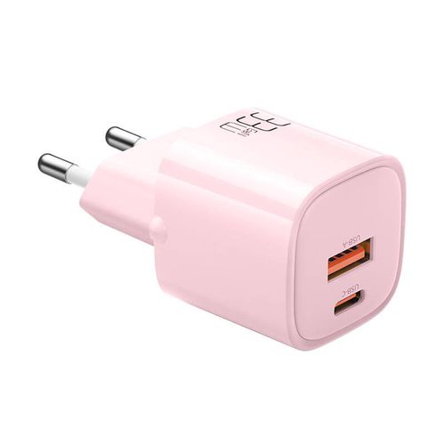 Charger GaN 33W Mcdodo CH-0155 USB-C, USB-A (pink), Mcdodo CH-0156