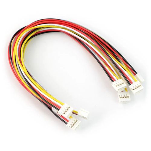 Grove - a set of 5 female-female 4-pin - 2mm/20cm cables with a latch SEE-04400 5904422368937
