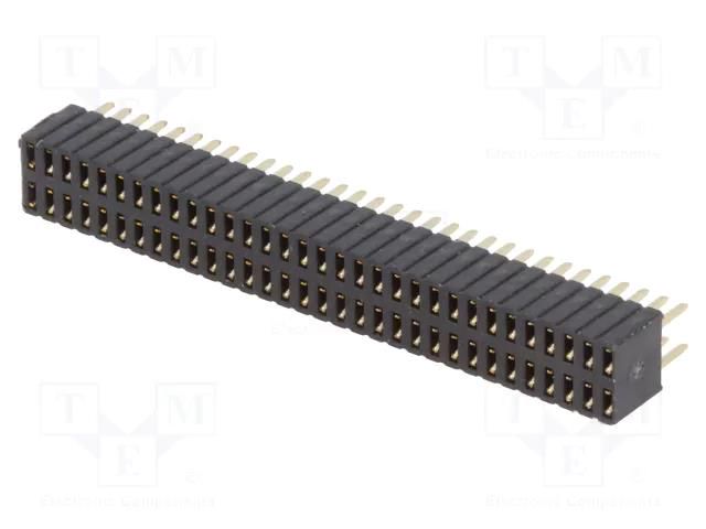 Connector: pin strips; socket; female; PIN: 64; straight; THT; 2x32 CONNFLY DS1065-08-2X32S8BV