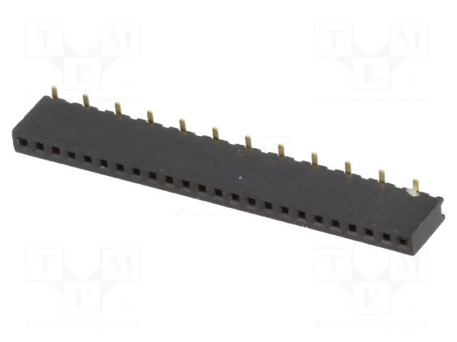 Connector: pin strips; socket; female; PIN: 24; straight; 1A; SMT CONNFLY DS1065-02-1X24S8BS