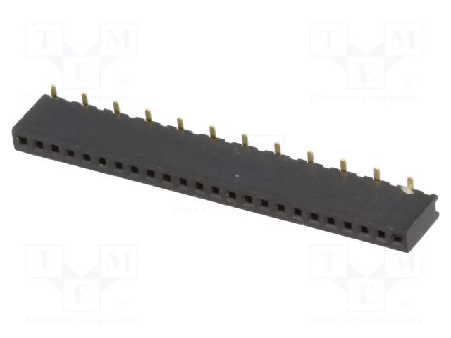 Connector: pin strips; socket; female; PIN: 24; straight; 1A; SMT CONNFLY DS1065-02-1X24S8BS