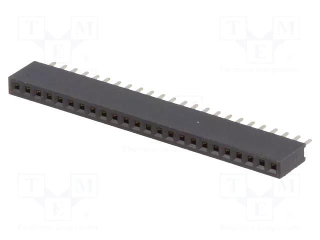 Connector: pin strips; socket; female; PIN: 24; straight; 1A; THT CONNFLY DS1065-01-1X24S8BV
