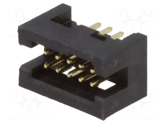 Connector: IDC; socket; male; PIN: 10; straight; THT; gold flash CONNFLY DS1031-15-10V8B