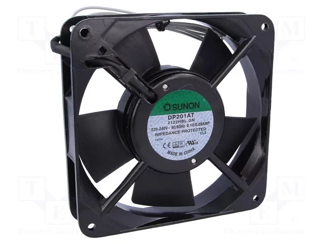 Fan: AC; axial; 230VAC; 120x120x25mm; 112m3/h(±7%); 44dBA; ball SUNON DP201AT2122HBL