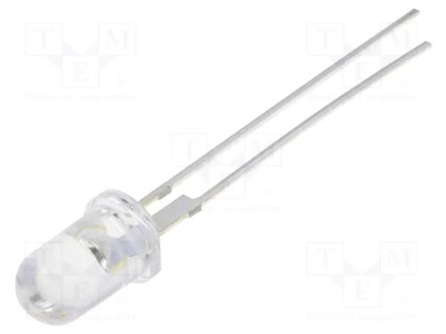 LED; red; 5mm; 60000÷75000mcd; 15°; Front: convex; 2÷2.6VDC OPTOSUPPLY OS5REA5111P