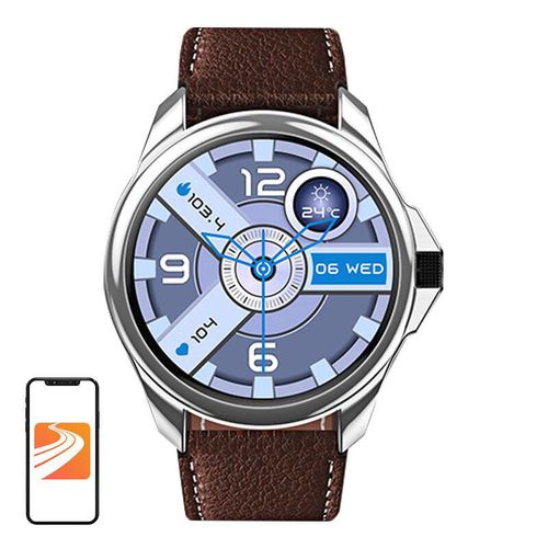 Smartwatch Blitzwolf BW-AT3 (brown leather), BlitzWolf BW-AT3 Brown Leather