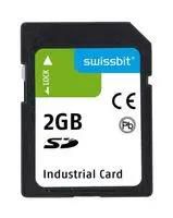SD FLASH MEMORY CARD, 2GB SFSD2048L1BN1WI-I-QF-111-STD