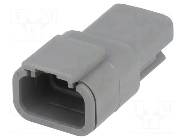 Connector: wire-wire; terminals, size 20; plug; male; DTM; PIN: 3 DEUTSCH DTM04-3P