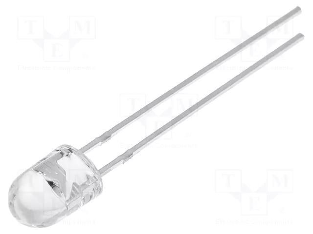 LED; red; oval; 5x4.1mm; 7000÷8000mcd; 100/40°; Front: convex; 20mA OPTOSUPPLY OSR5PA5HA1B