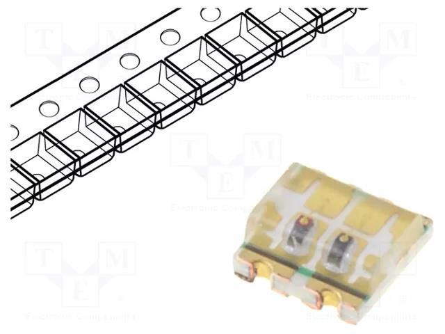 LED; red/green; SMD; 0603; 1.8÷2.6/1.8÷2.6VDC; 1.6x1.5x0.65mm OPTOSUPPLY OSRG0603C1C