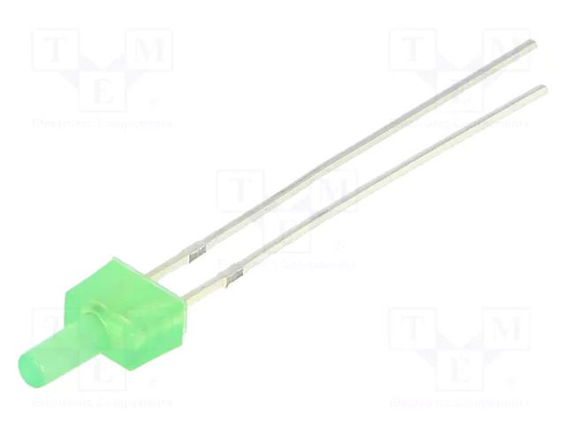 LED; green; 2mm; blinking; 220÷330mcd; 90°; 3÷5VDC; 20mA; Front: flat OPTOSUPPLY OSG5TS7K94B