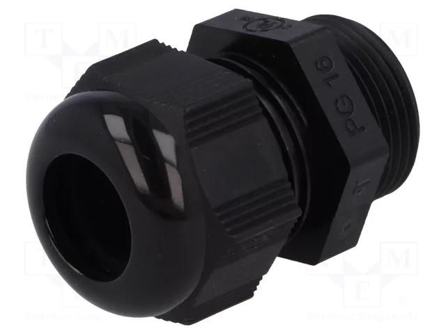 Cable gland; PG16; IP68; polyamide 6; black; HELUTOP® HT HELUKABEL HELU-99324