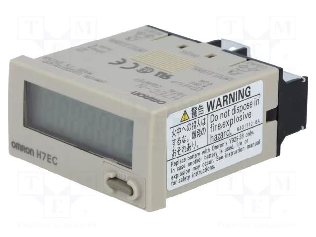 Counter: electronical; LCD; pulses; 99999999; IP66; IN 1: contact OMRON H7EC-N
