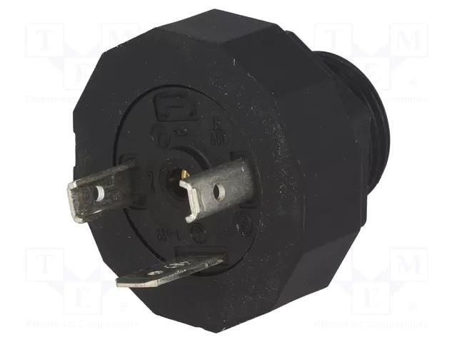 Connector: valve connector; socket; form A; 18mm; male; PIN: 3; 16A HIRSCHMANN GSP211