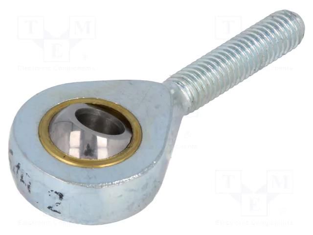 Ball joint; 5mm; M5; 0.8; right hand thread,outside; brass,steel ELESA+GANTER GN648.2-5-M5-N