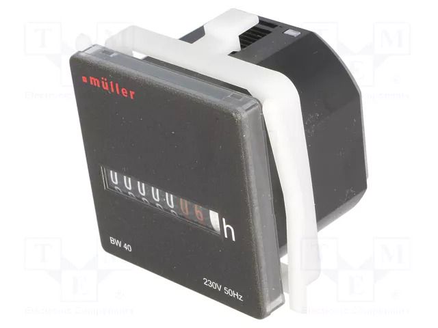 Counter: electromechanical; working time; mechanical indicator MÜLLER LCP-BW230VAC