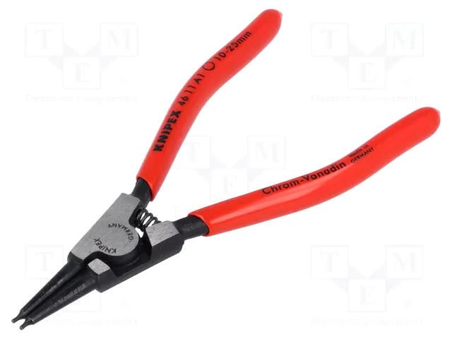 Pliers; for circlip; external; 10÷25mm; Pliers len: 140mm KNIPEX KNP.4611A1