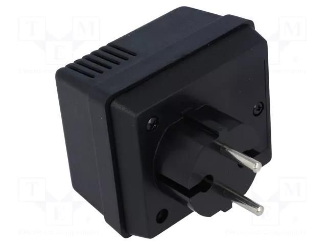 Enclosure: for power supplies; vented; X: 62mm; Y: 73mm; Z: 48mm; ABS MASZCZYK KM-48