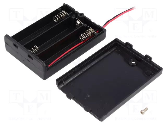 Holder; AA,R6; Batt.no: 3; on panel; cables; 150mm KEYSTONE KEYS2487