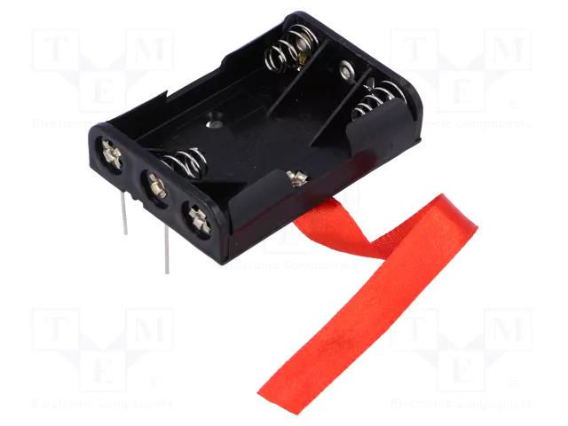 Holder; AAA,R3; Batt.no: 3; PCB; Features: ejection tape KEYSTONE KEYS2479RB