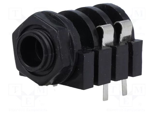 Connector: Jack 6,3mm; socket; female; mono; ways: 2; THT NINIGI JC-211