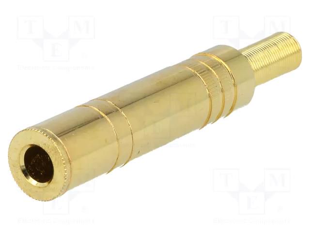 Connector: Jack 6,3mm; plug; female; stereo,with strain relief GOOBAY JC-133