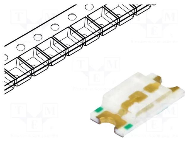 LED; SMD; 0805; green; 385÷845mcd; 2x1.25x0.7mm; 120°; 20mA WAH WANG HOLDING WW-GIS170TS-G