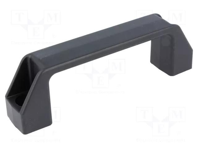 Holder; technopolymer PA; black; H: 41mm; L: 137mm; W: 26mm; F2: 2.5kN ELESA+GANTER M.443/140-8-CH-C9