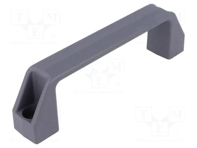 Holder; technopolymer PA; grey; H: 47mm; L: 172mm; W: 27mm; F2: 2.7kN ELESA+GANTER M.443/180-CH-C31