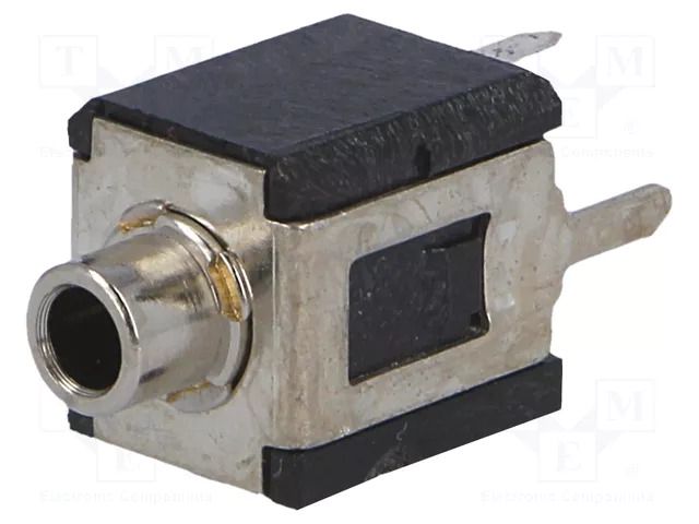 Connector: Jack 2,5mm; socket; female; mono; ways: 2; THT SWITCHCRAFT MDPC2A