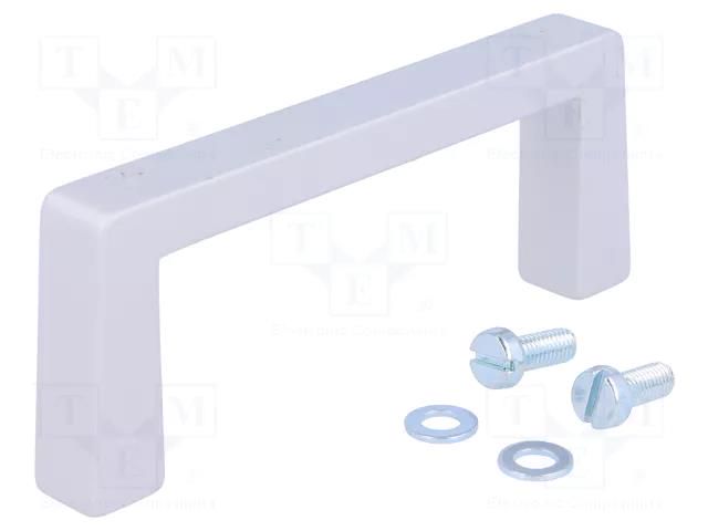 Holder; aluminium; grey; H: 40mm; L: 102mm; W: 12.2mm; handle MENTOR MR-268.02