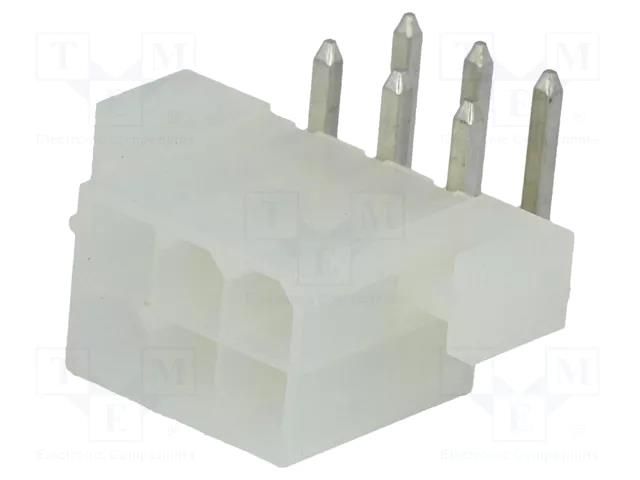 Connector: wire-board; socket; male; PIN: 6; Mini-Fit Jr; 9A; THT MOLEX MX-5569-06A1