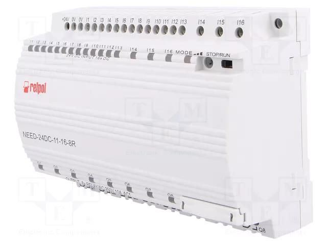 Programmable relay; 250VAC/10A; IN: 16; Analog in: 3; OUT: 8; NEED RELPOL NEED24DC11168R