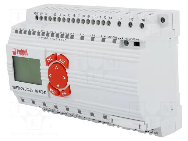 Programmable relay; 250VAC/10A; IN: 16; Analog in: 3; OUT: 8; NEED RELPOL NEED24DC22168RD