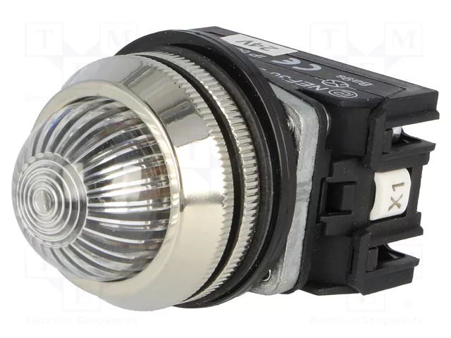 Control lamp; 30mm; NEF30; Illumin: LED,filament lamp; Ø30.5mm PROMET NEF30-LEB24