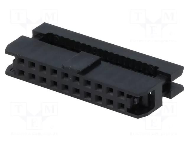 Connector: IDC; plug; female; PIN: 16; IDC; for ribbon cable; 2.54mm CONNFLY DS1016-16MASIBB