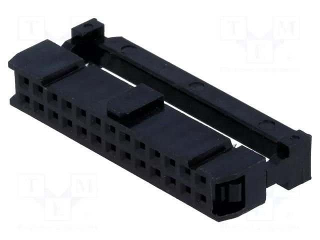 Connector: IDC; plug; female; PIN: 26; IDC; for ribbon cable; 2.54mm CONNFLY DS1016-26MASIBB