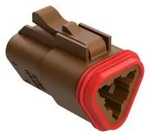 AUTOMOTIVE HOUSING, PLUG, 3POS, 13A, BRN AT06-3S-BRN