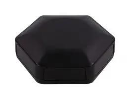 ENCLOSURE, HEX-BOX IOT, ABS, BLACK CBHEX1-60-BK