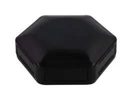ENCLOSURE, HEX-BOX IOT, ABS, BLACK CBHEX1-24-BK