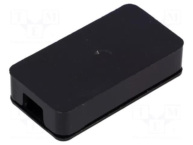 Enclosure: junction box; X: 49mm; Y: 25.5mm; Z: 11mm; ABS; black SUPERTRONIC PP58N