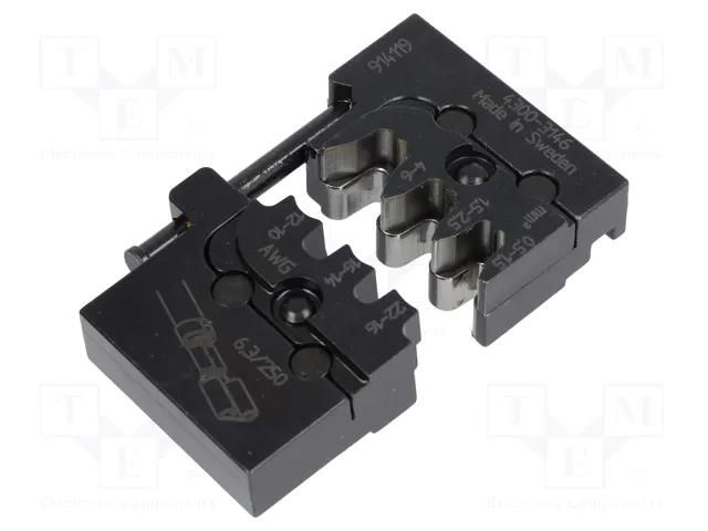 Crimping jaws; non-insulated terminals 6,3mm PRESSMASTER PR.MCT3146