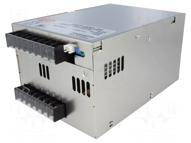 Power supply: switching; for building in,modular; 600W; 24VDC MEAN WELL PSP-600-24