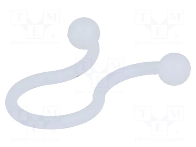 Cable clips; 10.2÷12.7mm; polyamide; natural; Cable P-clips ESSENTRA RI-TL-450-01