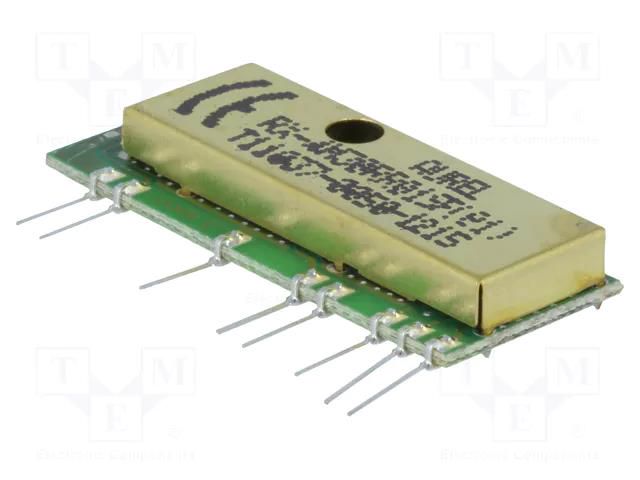 Module: RF; AM receiver; AM,ASK; 433.92MHz; -100dBm; 3VDC; 70uA AUREL RX-4M30RR01SF