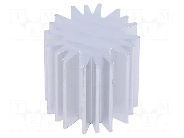 Heatsink; LED; Ø: 20mm; H: 20mm FISCHER ELEKTRONIK SK58520AL