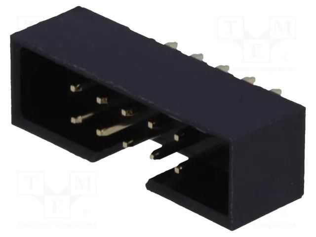 Connector: IDC; socket; male; PIN: 10; straight; THT; 2mm; 2x5; black AMPHENOL COMMUNICATIONS SOLUTIONS T823-110A1S100HEU