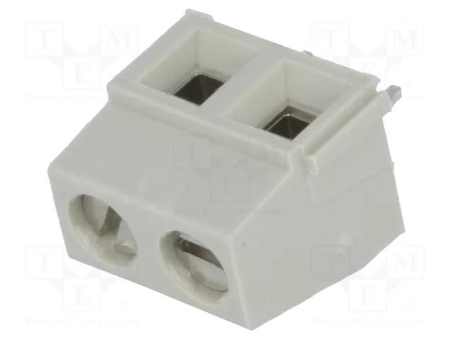 Connector: PCB terminal block; terminal; 13.5A; 300V; angled 90° TE Connectivity TB-5.0-AMP-2P